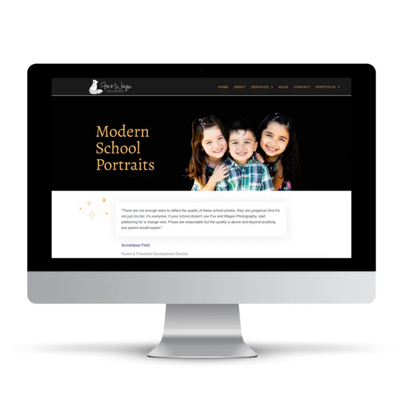 Website design — Fox & Wagon Photography