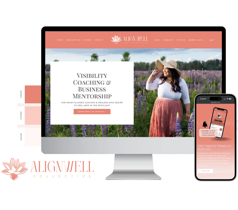 AlignWell Collective — desktop and mobile website design